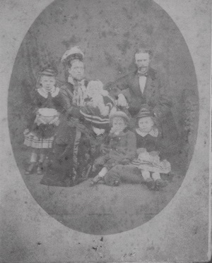 Theresa & Oliver Liddiard circa 1875 on arrival in Australia